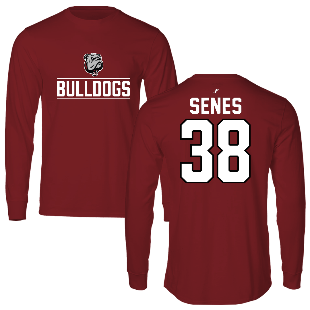 Dean College Baseball Cardinal General Long Sleeve - #38 Sam Senes