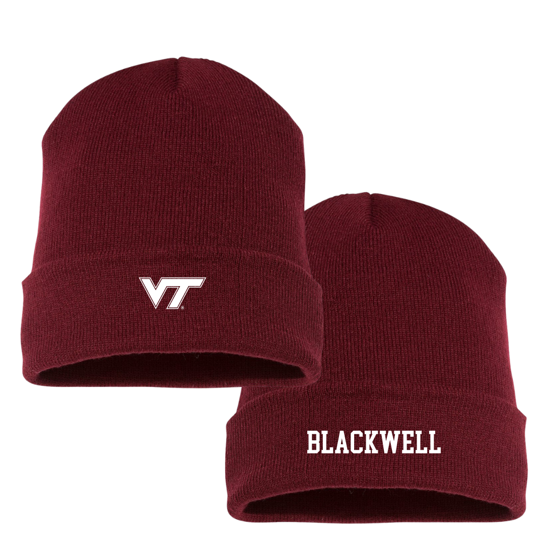 Virginia Tech Softball Maroon Beanie - #21 Lyla Blackwell