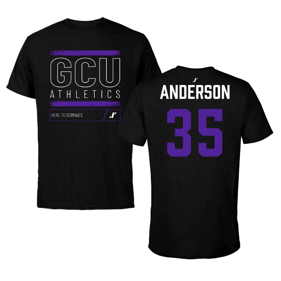 Grand Canyon University Baseball Black Dominate Tee - #35 Dillon Anderson
