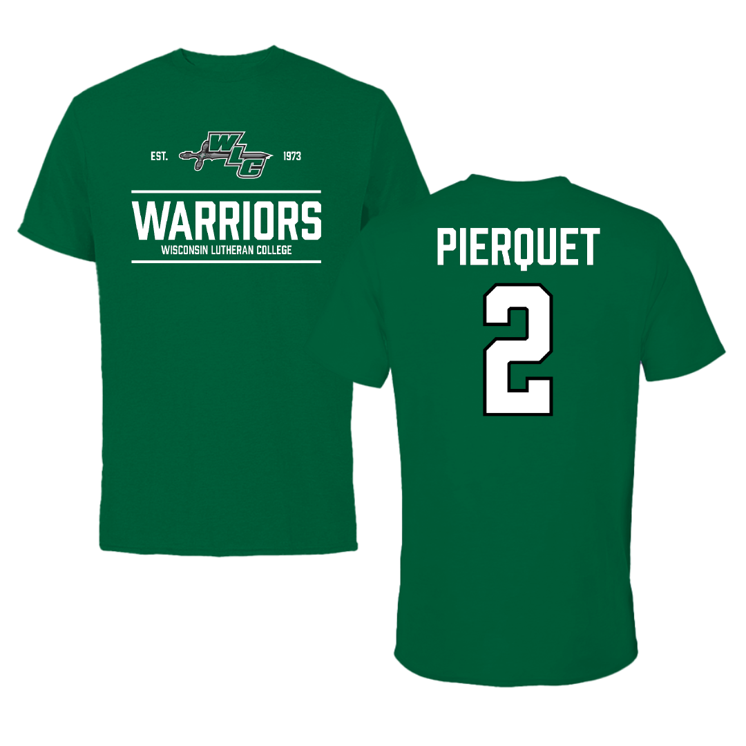 Wisconsin Lutheran College Baseball Green General Tee - #2 Ryan Pierquet