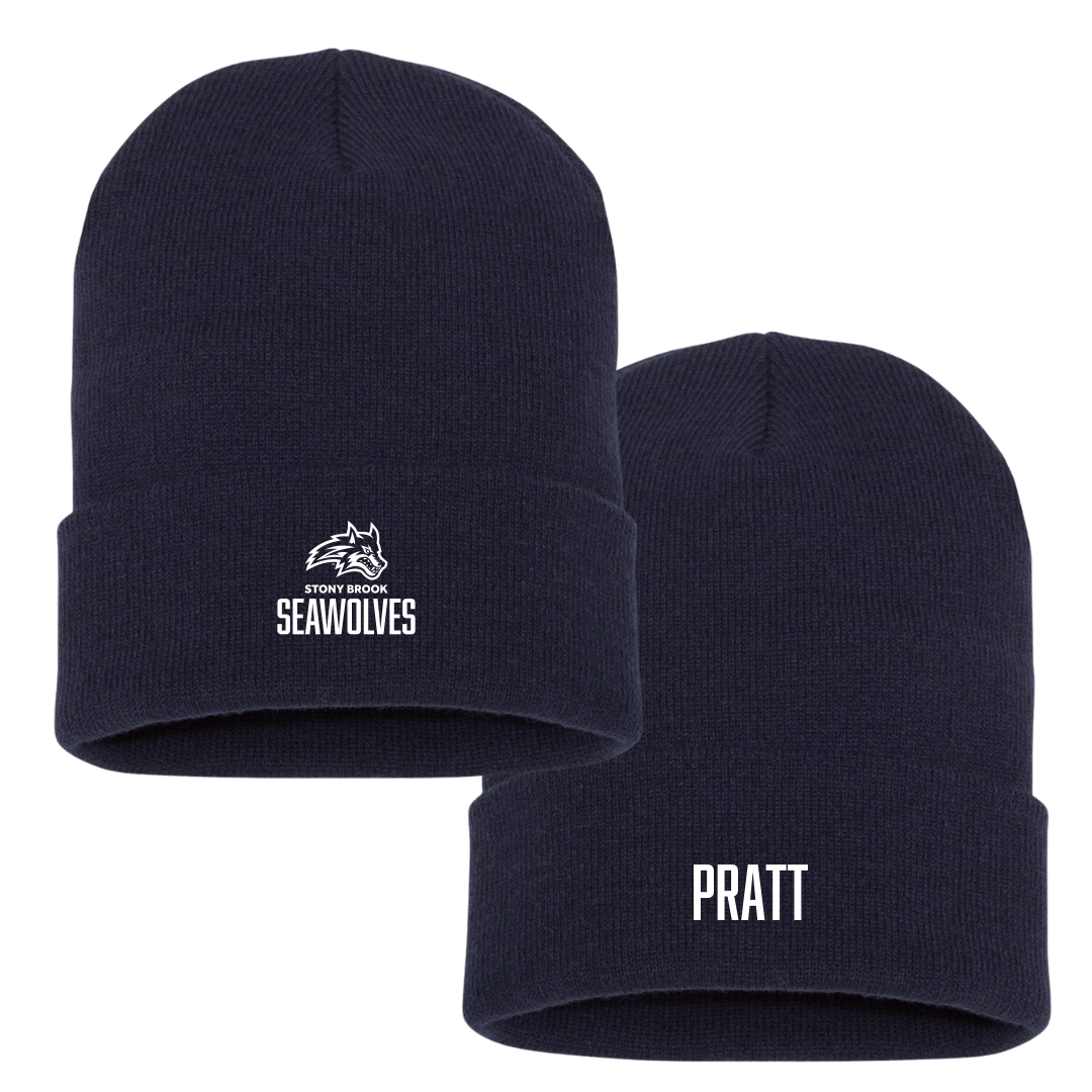 Stony Brook University Basketball (M) Navy Beanie - #1 Erik Pratt