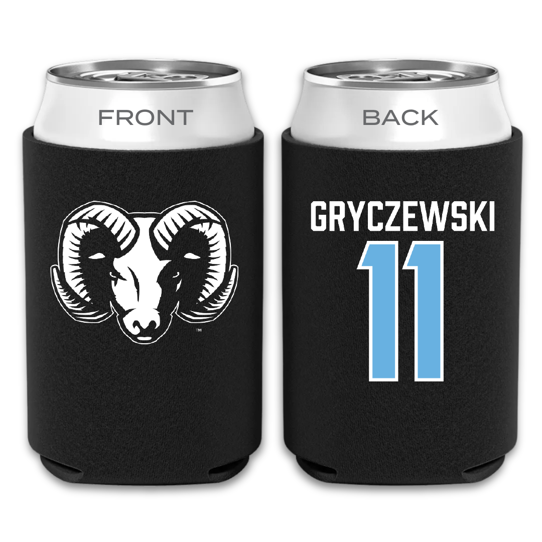 University of Rhode Island Soccer Black Can Cooler - #11 Patrick Gryczewski