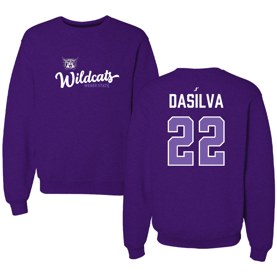 Weber State University Soccer (W) Purple General Crewneck - #22 Hannah Dasilva