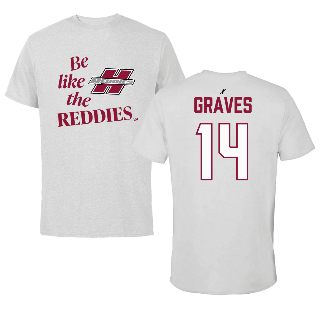 Henderson State University Softball Light Gray Be Like Us Tee - #14 Emily Graves