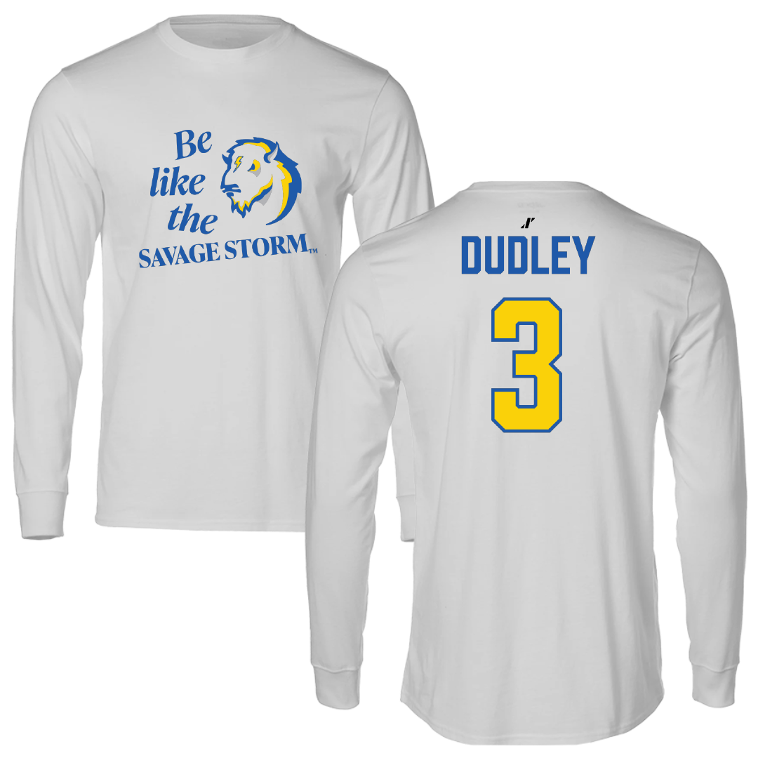 Southeastern Oklahoma State University Softball Light Gray Be Like Us Performance Long Sleeve - #3 Emma Dudley