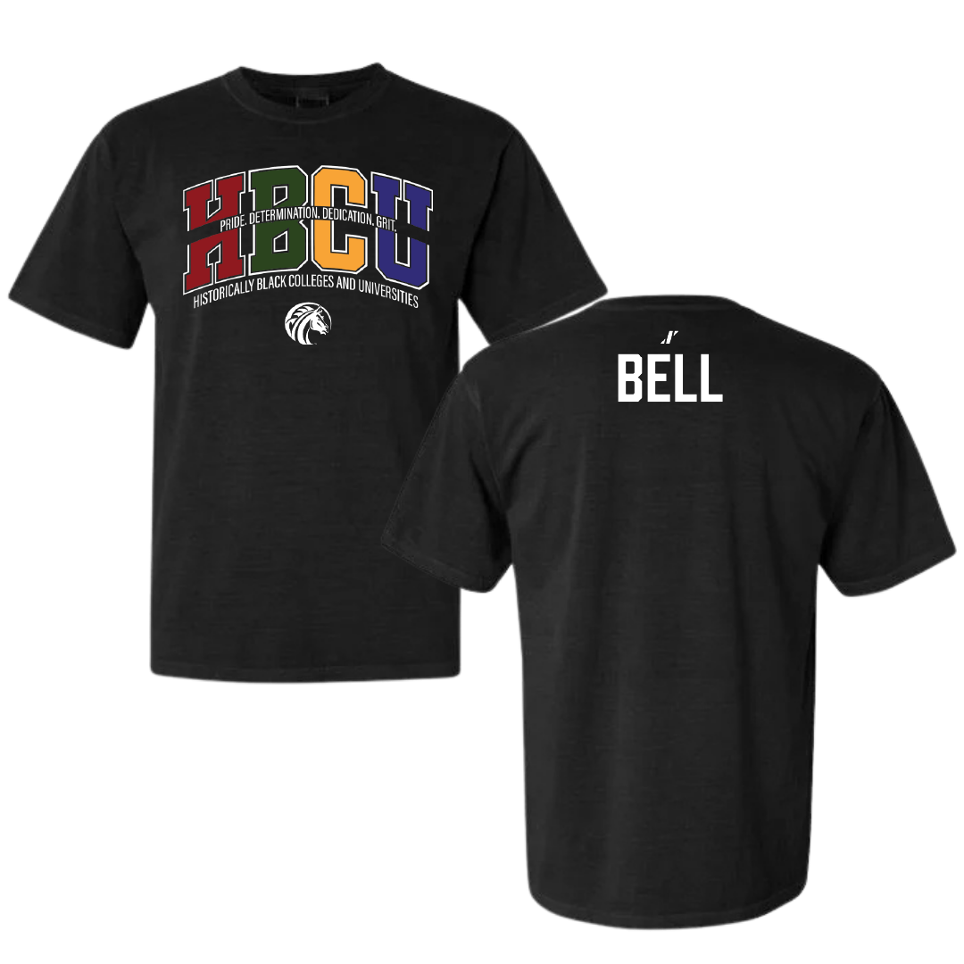 Fayetteville State University TF and XC Black HBCU Comfort Colors Tee - Ashley Bell