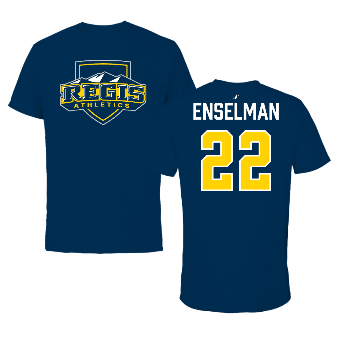 Regis University (Colorado) Lacrosse (W) Navy Performance Tee - #22 Elle Enselman