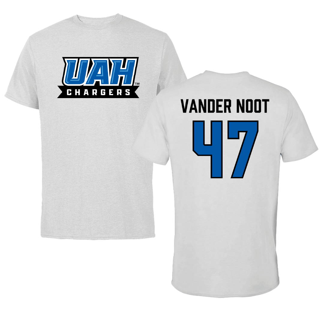 Huntsville Lacrosse (M) Light Gray Tee - #47 Tanner Vander Noot