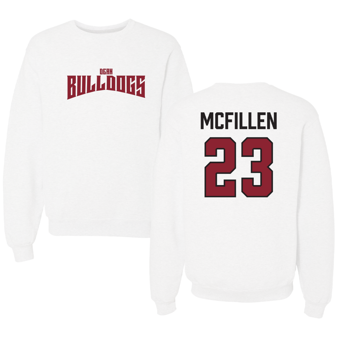 Dean College Field Hockey White Classic Crewneck - #23 Molly McFillen