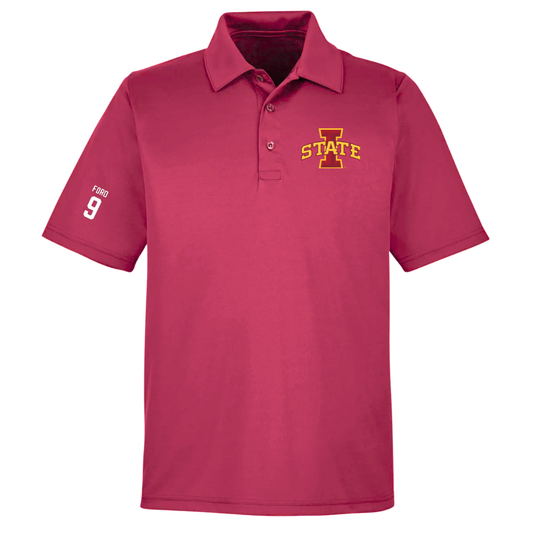 Iowa State University Softball Cardinal Polo - #9 Karlee Ford
