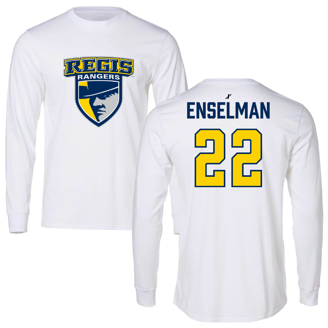 Regis University (Colorado) Lacrosse (W) White Performance Long Sleeve - #22 Elle Enselman