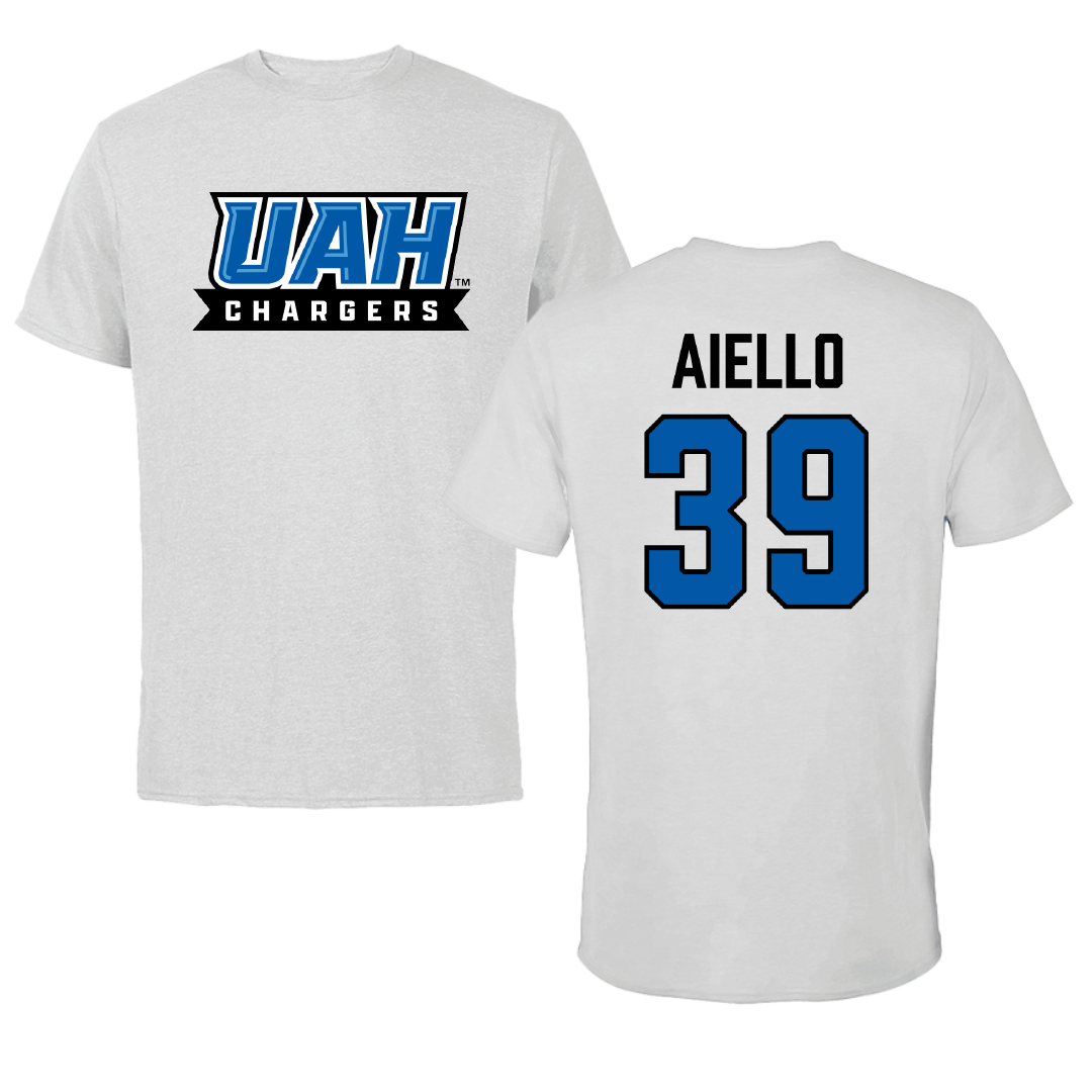 Huntsville Lacrosse (M) Light Gray Tee - #39 Chris Aiello