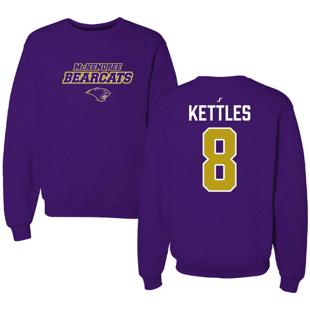 McKendree University Rugby Purple General Crewneck - #8 Harrison Kettles