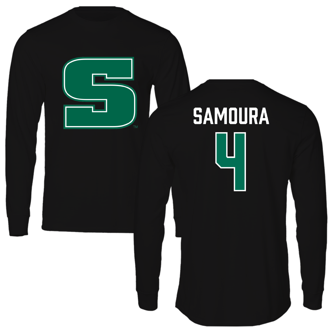 Slippery Rock University Basketball (M) Black Long Sleeve - #4 Sheick Samoura