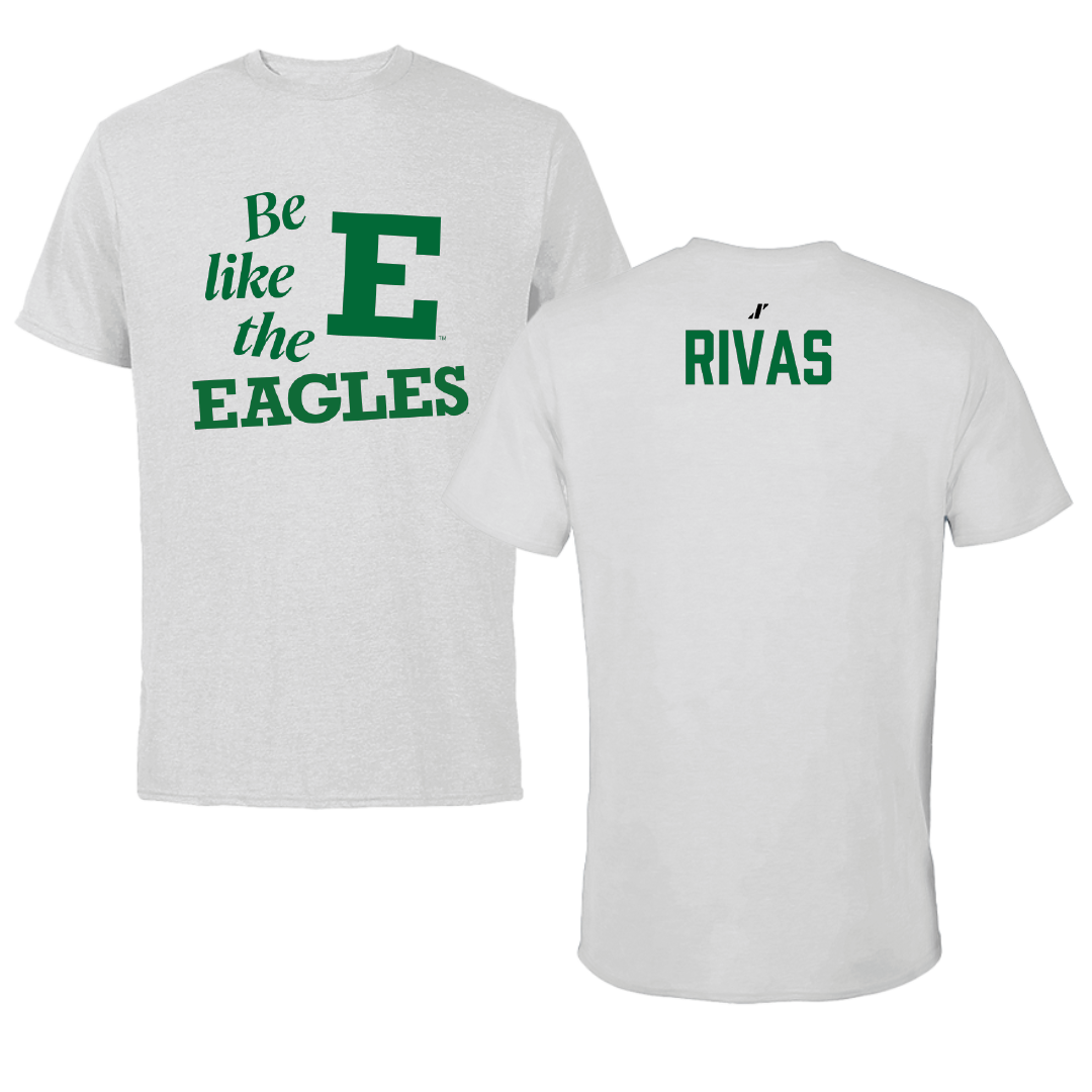 Eastern Michigan University TF and XC Light Gray Be Like Us Performance Tee - Liusmar Rivas