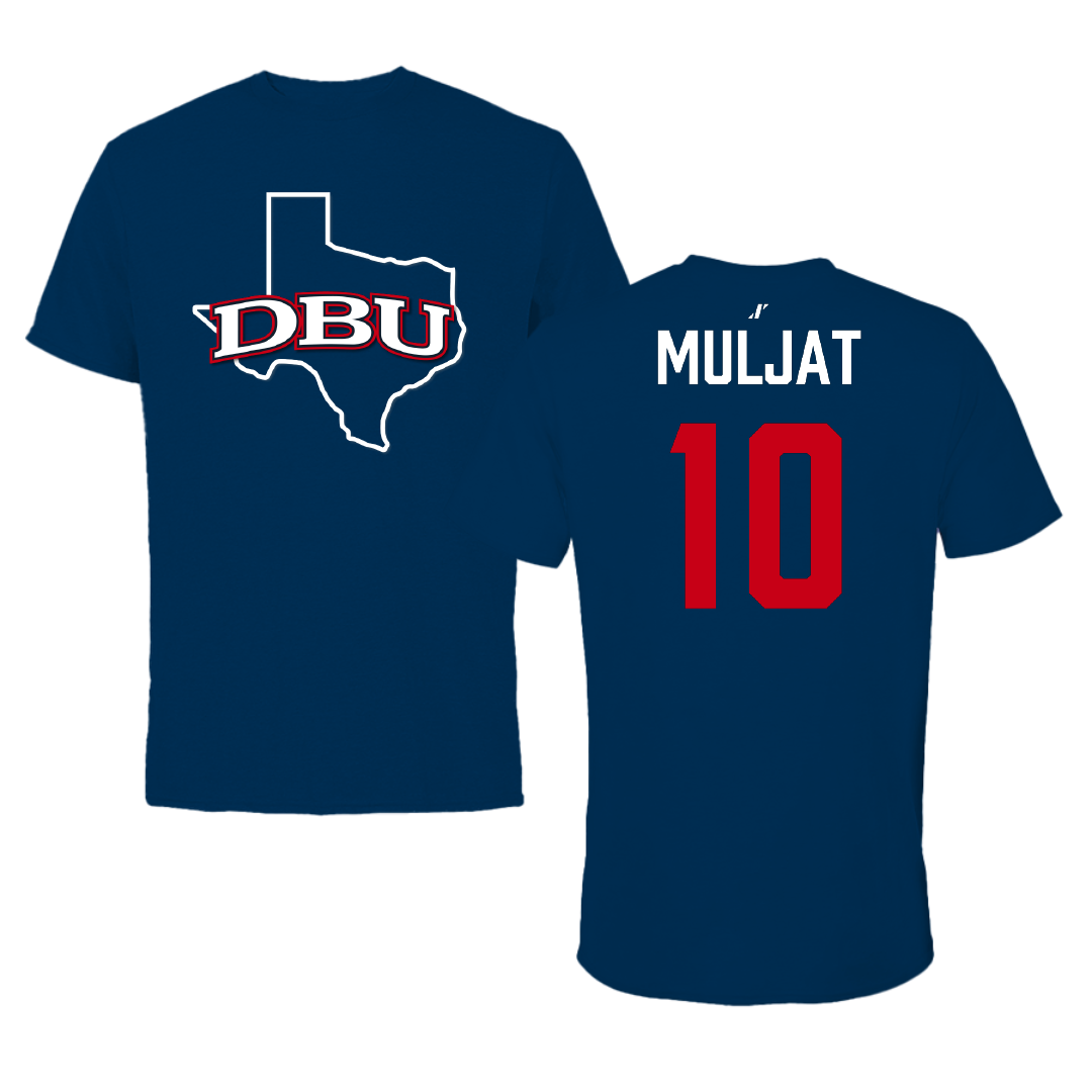 Dallas Baptist University Lacrosse (M) Navy State Tee - #10 Bryce Muljat