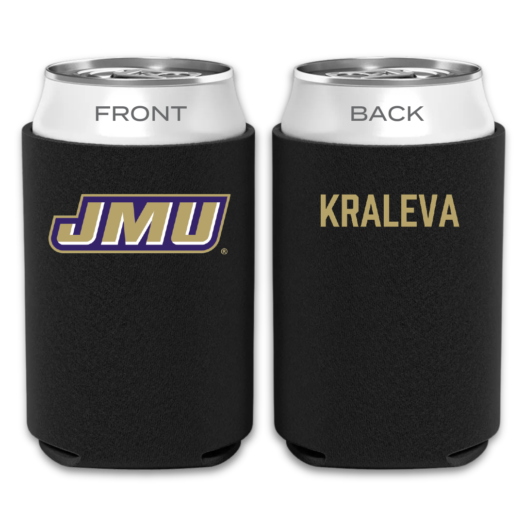 James Madison University Tennis Black Can Cooler - Elena Kraleva