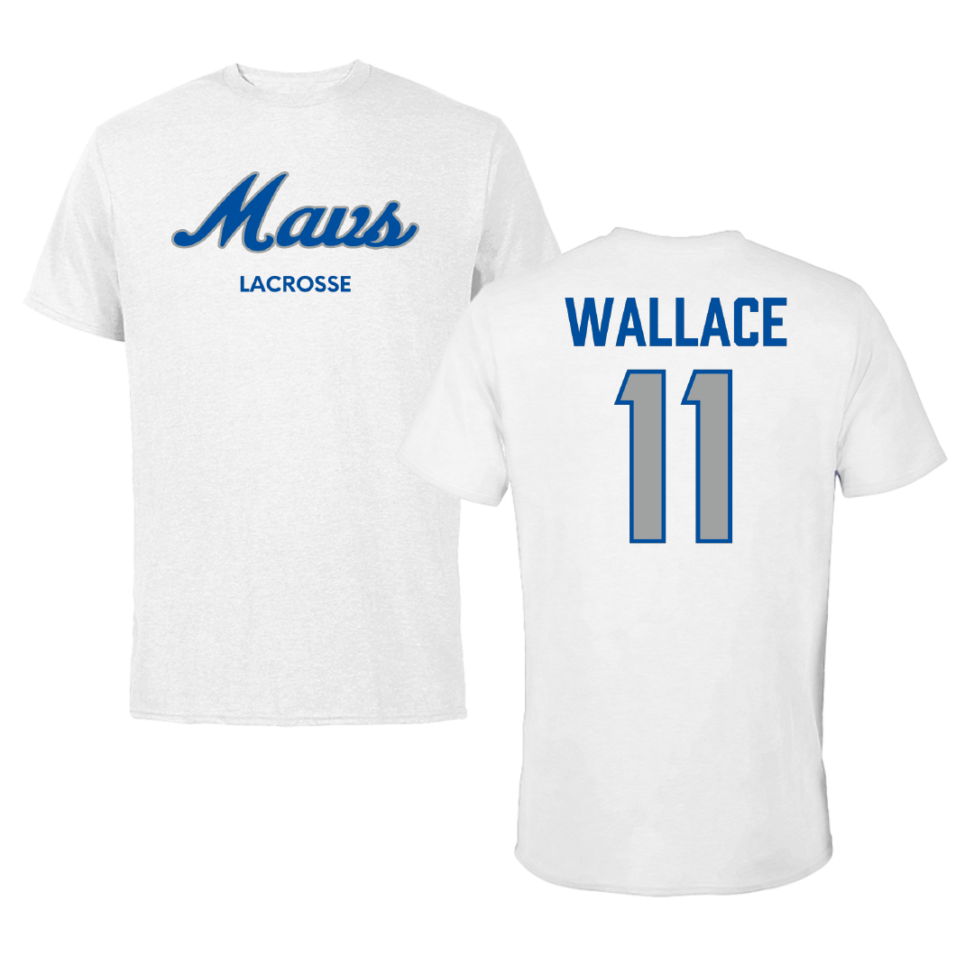 Mercy University Lacrosse (W) White Tee - #11 Riley Wallace