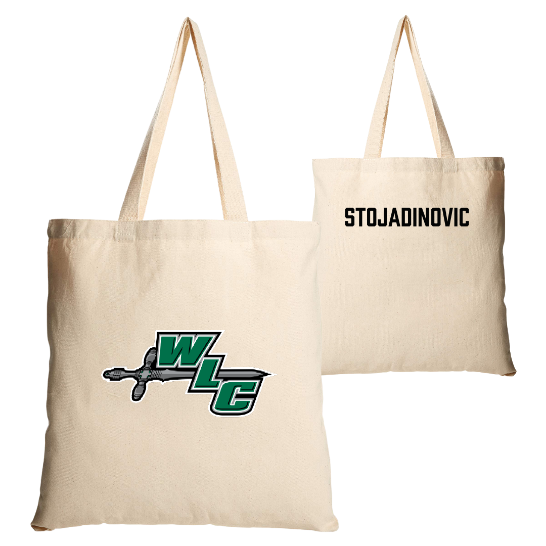 Wisconsin Lutheran College Golf (M) Tan Canvas Tote Bag - Luka Stojadinovic