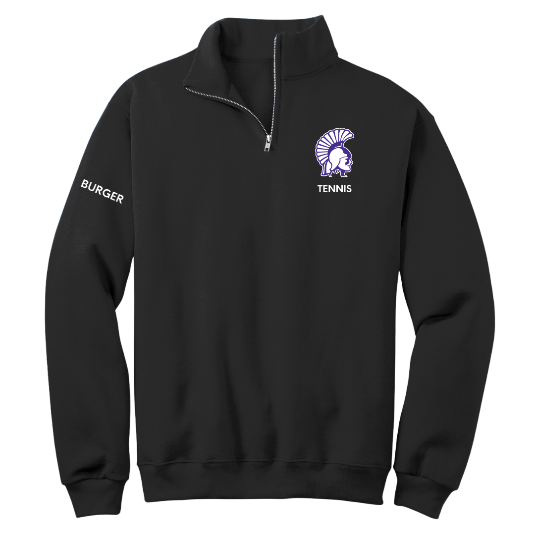 Winona State University Tennis (W) Black Quarter-Zip - Ally Burger