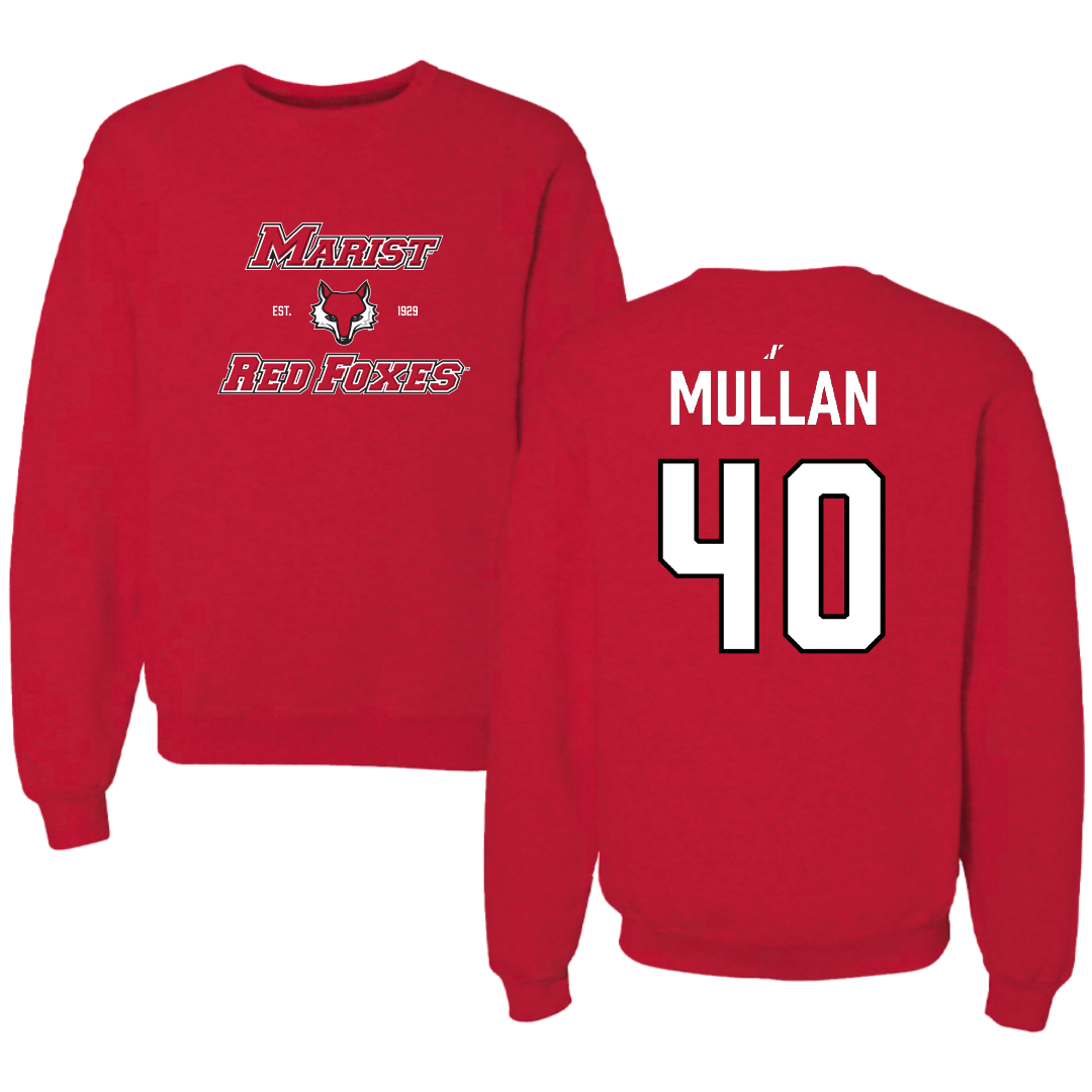 Marist University Lacrosse (M) Red General Crewneck - #40 Andrew Mullan