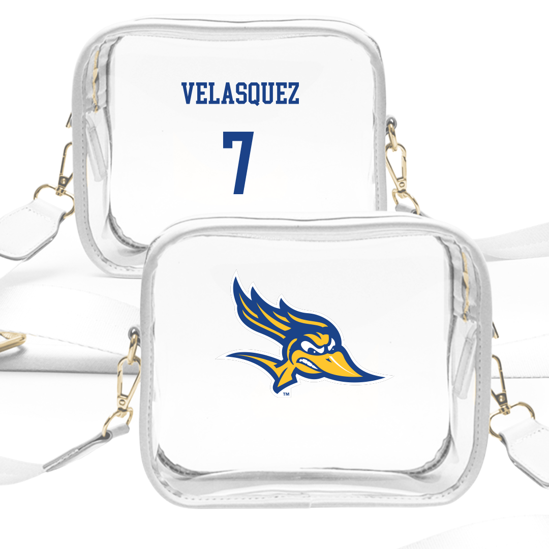California State University-Bakersfield Soccer (M) White Clear Stadium Bag - #7 Joel Velasquez