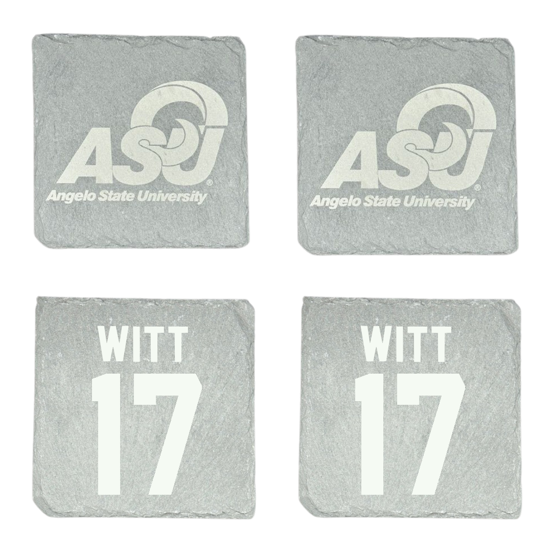 Angelo State University Volleyball (W) Stone Coaster (4 Pack)  - #17 Annie Witt