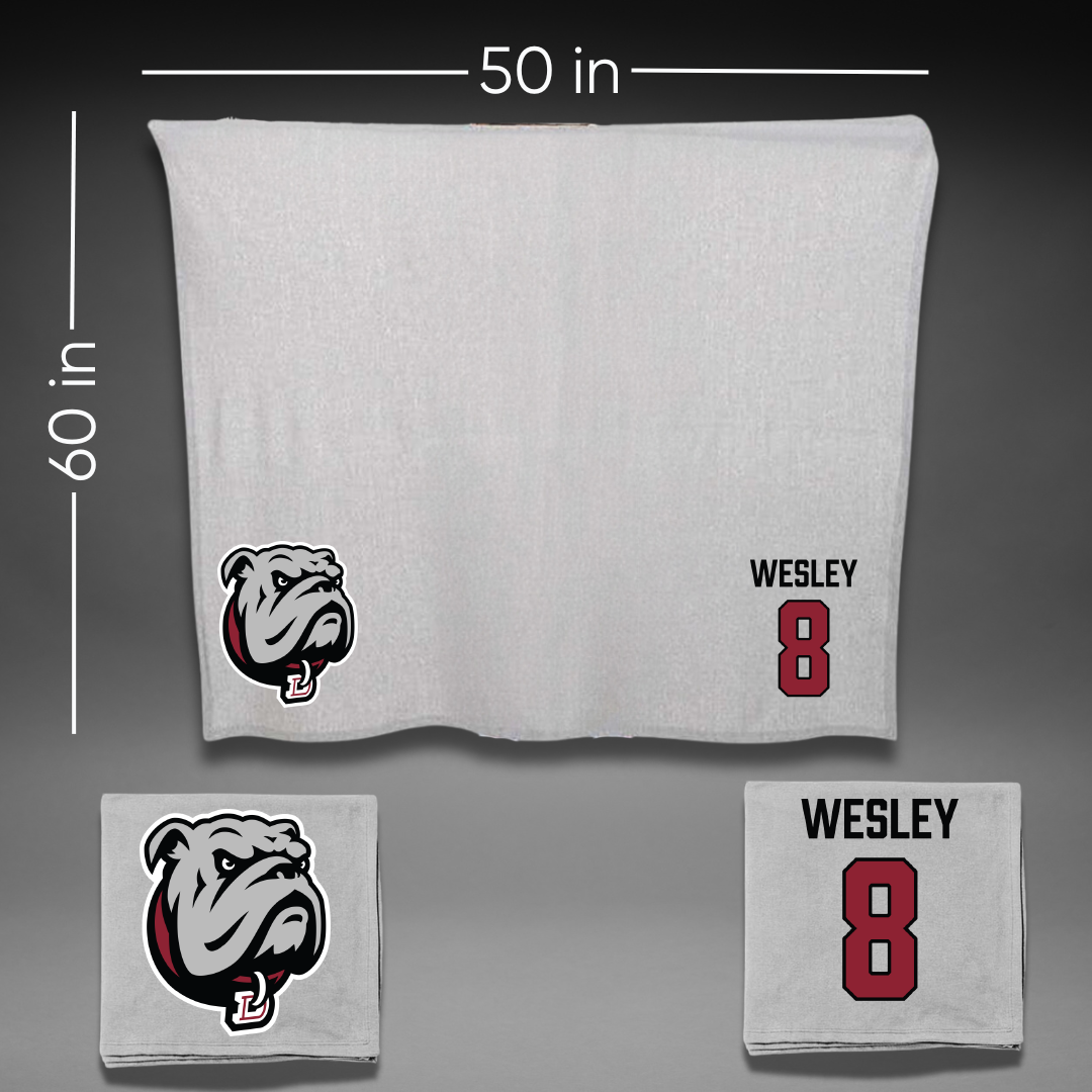 Dean College Football Gray Blanket - #8 Mar Wesley