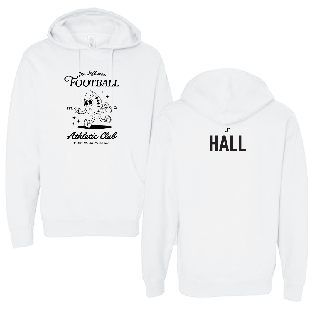 Football White Influxer Athletic Club Hoodie - Jay Hall