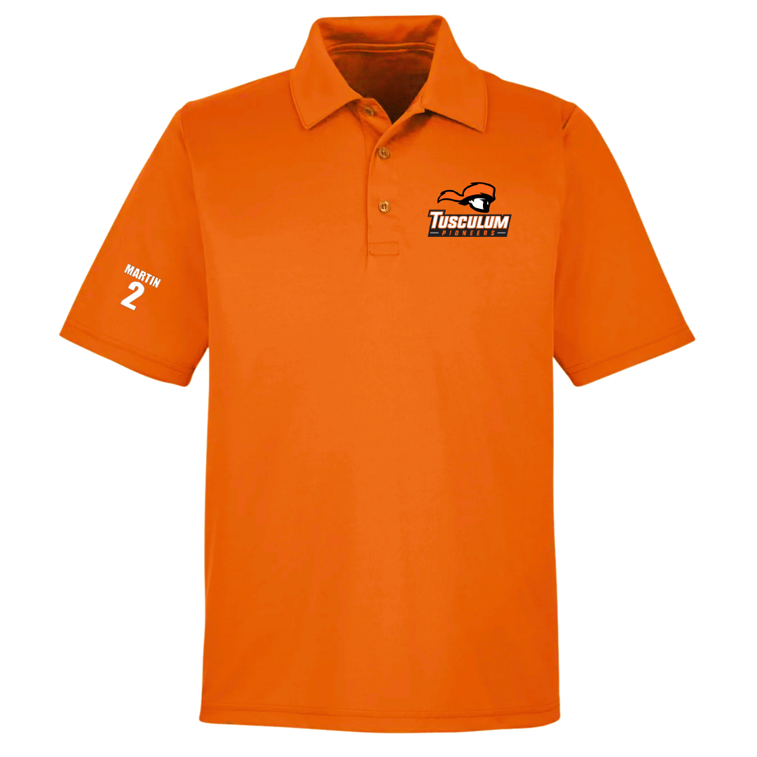 Tusculum University Lacrosse (W) Orange Polo - #2 Paige Martin