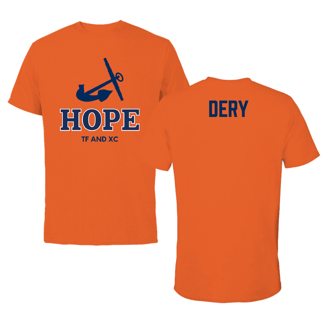 Hope College TF and XC Orange Tee - Nathan Dery