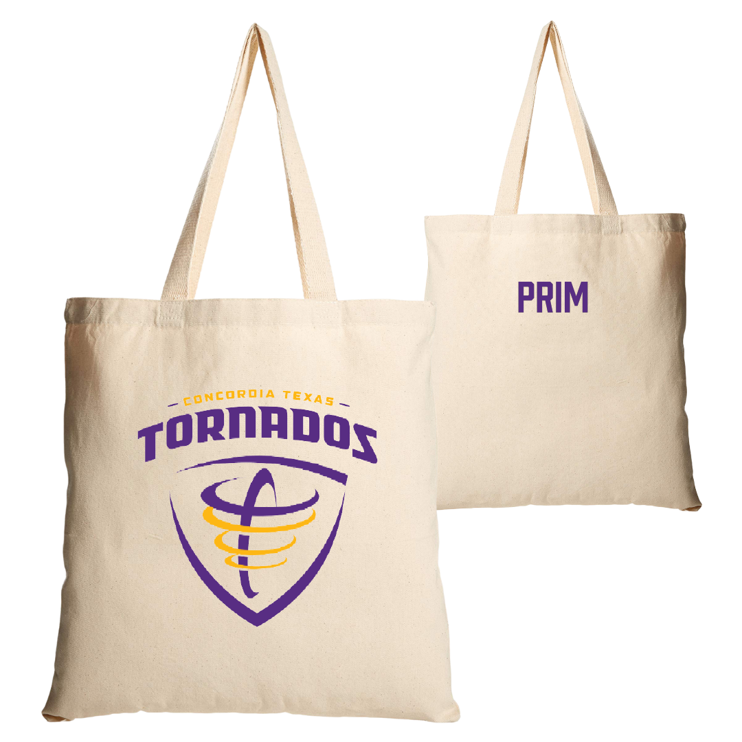 Concordia University (Texas) TF and XC Tan Canvas Tote Bag - Caleb Prim