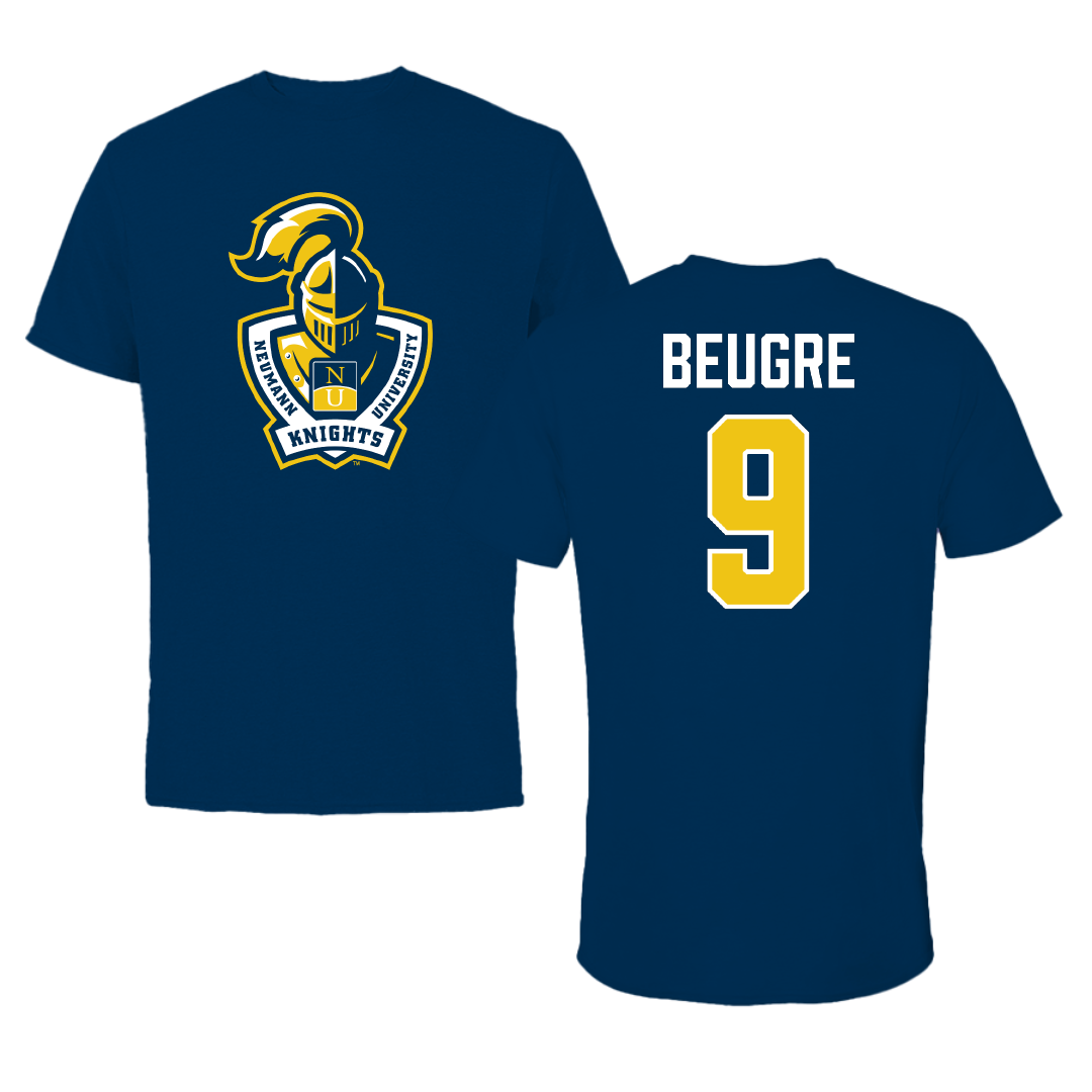Neumann University Soccer (M) Navy Performance Tee - #9 Markus Beugre