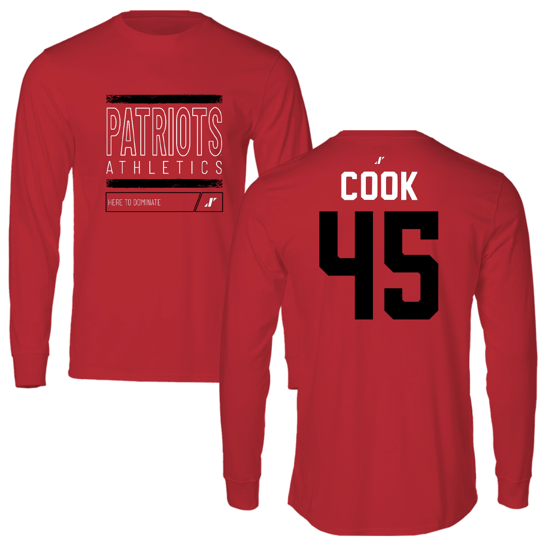 Dallas Baptist University STUNT Red Dominate Performance Long Sleeve - #45 Janae Cook