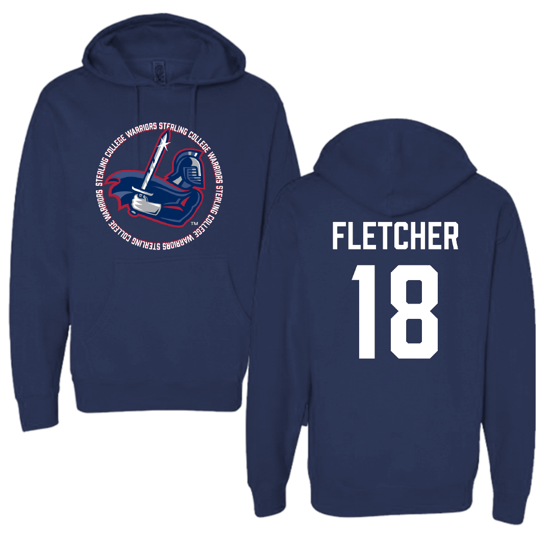 Sterling College Baseball Navy General Hoodie - #18 Peyton Fletcher