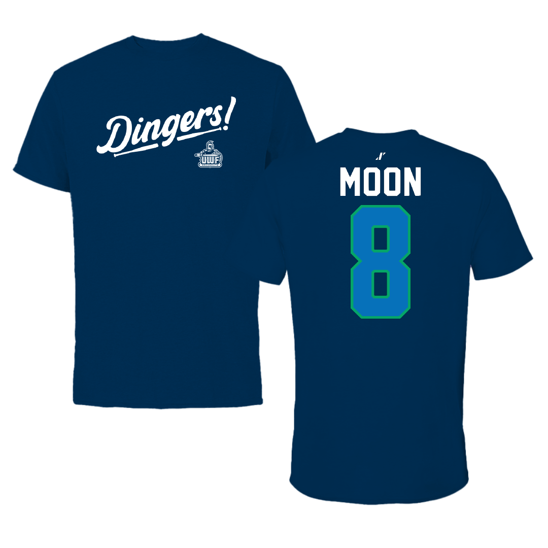 University of West Florida Softball Navy Dingers Tee - #8 Erin Moon