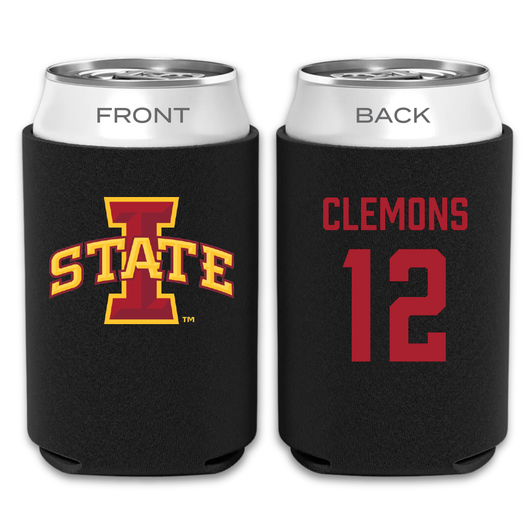 Iowa State University Softball Black Can Cooler - #12 Jessie Clemons