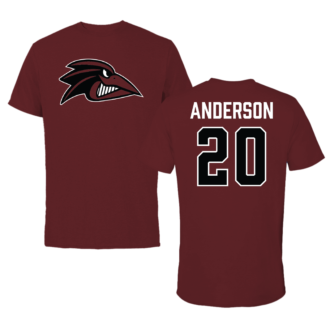 Franklin Pierce University Ice Hockey (W) Maroon Tee - #20 Hailey Anderson
