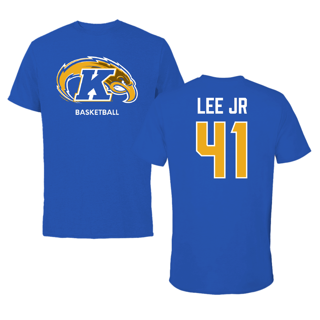 Kent State University Basketball (M) Blue Tee - #41 Derrick Lee Jr