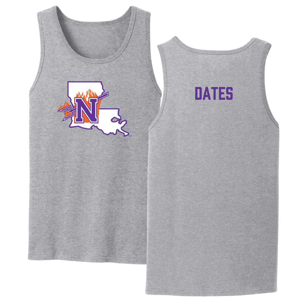 Northwestern State University TF and XC Sport Gray Tank Top - Ryah Dates