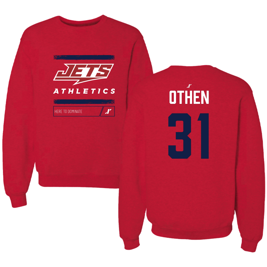 Newman University Baseball Red Dominate Crewneck - #31 Ryan Othen