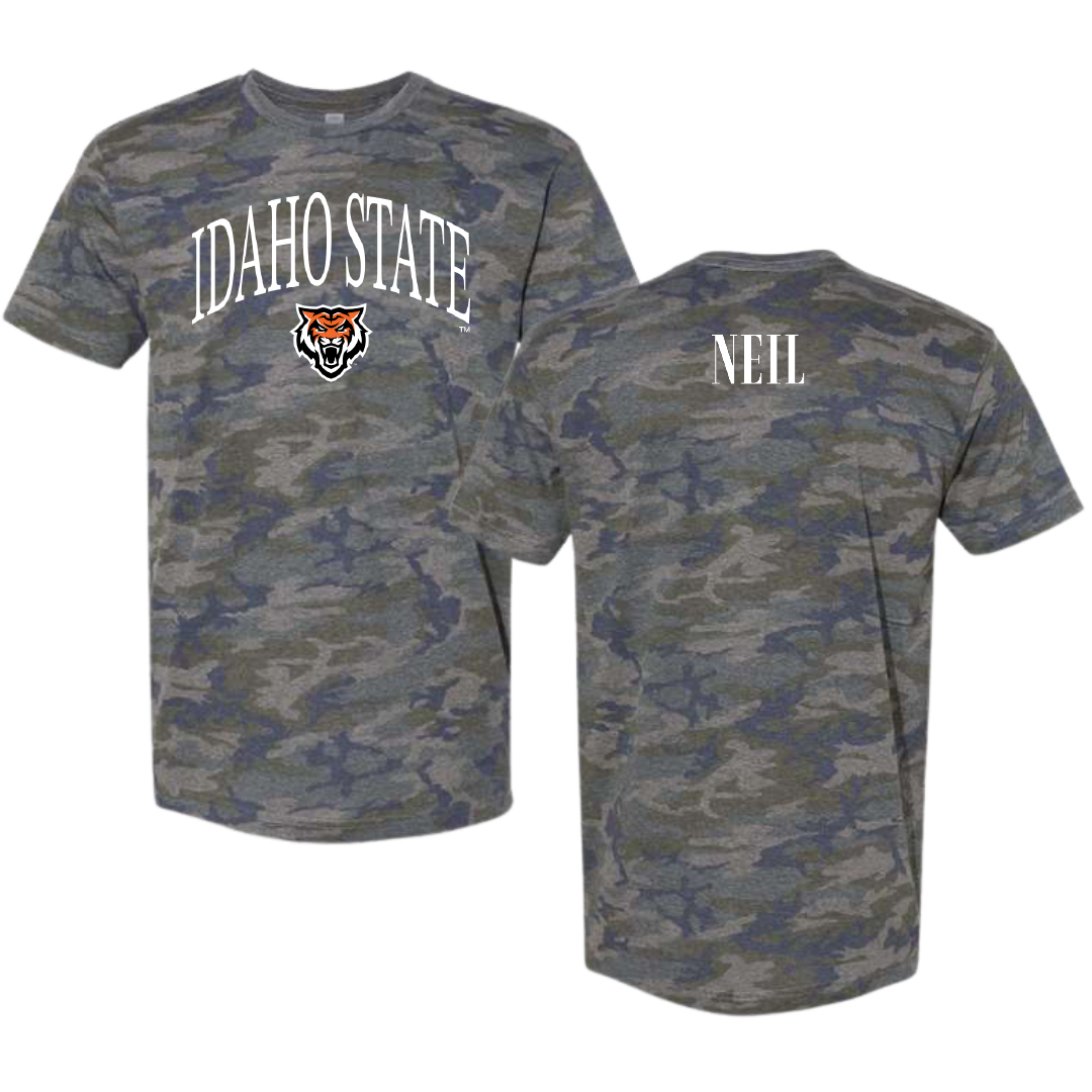 Idaho State University TF and XC Vintage Camo Tee - Nick Neil