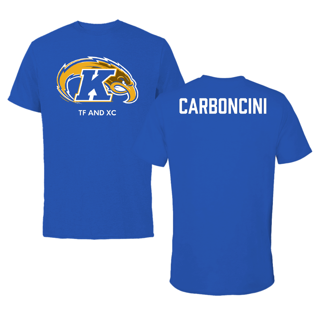 Kent State University TF and XC Blue Performance Tee - Matilde Carboncini