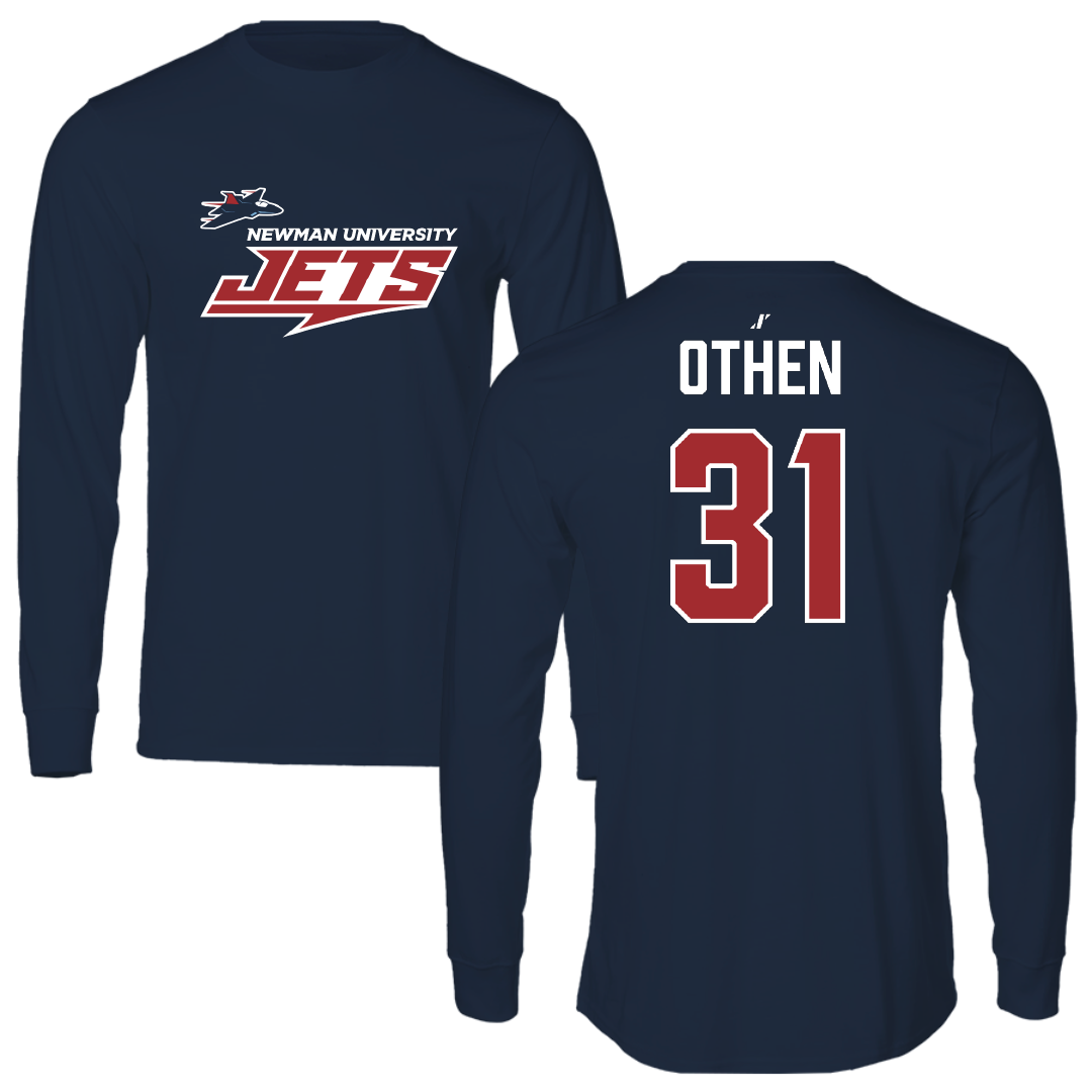 Newman University Baseball Navy General Performance Long Sleeve - #31 Ryan Othen