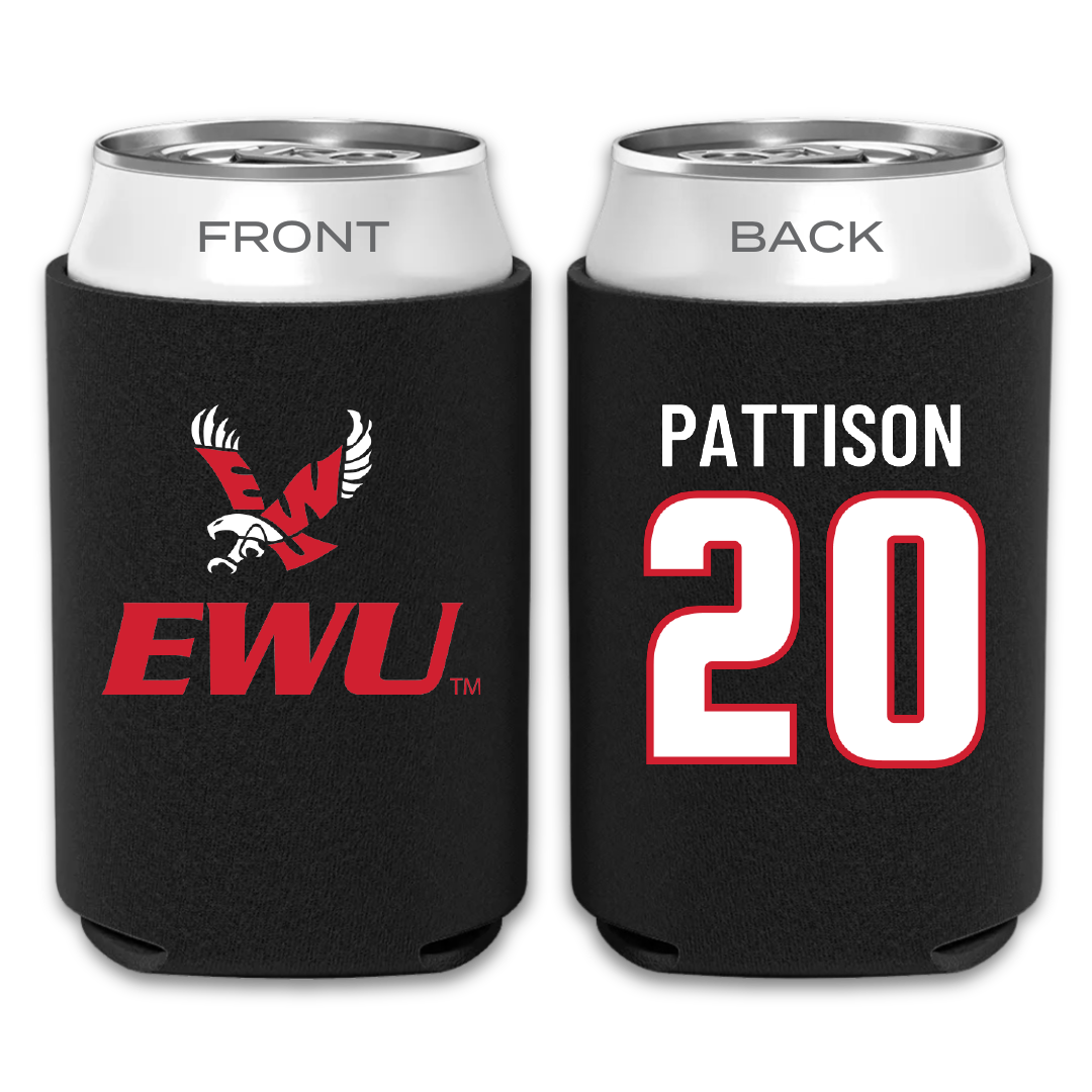 Eastern Washington University Soccer Black Can Cooler - #20 Chloe Pattison