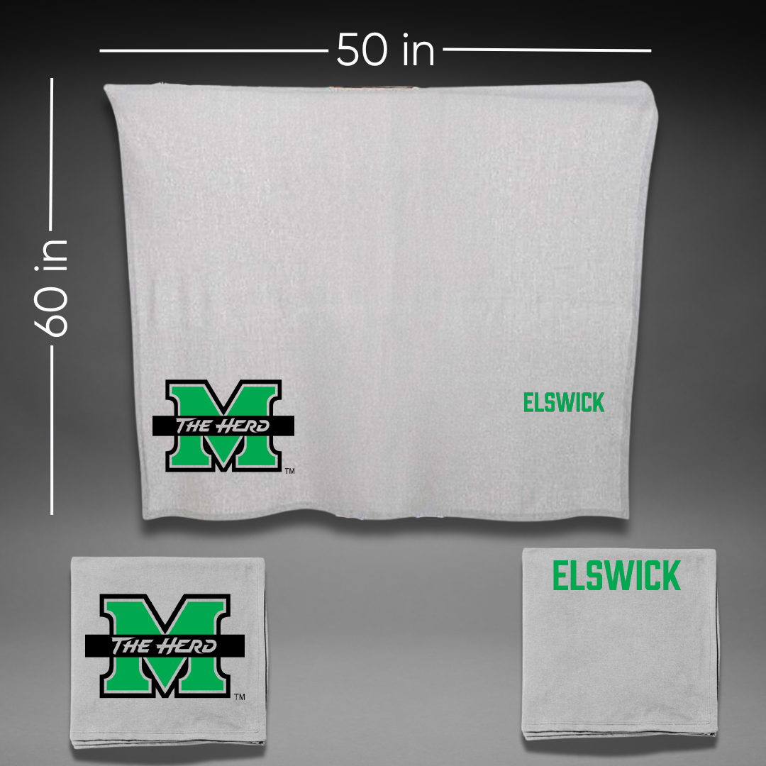 Marshall University TF and XC Gray Blanket - Braden Elswick