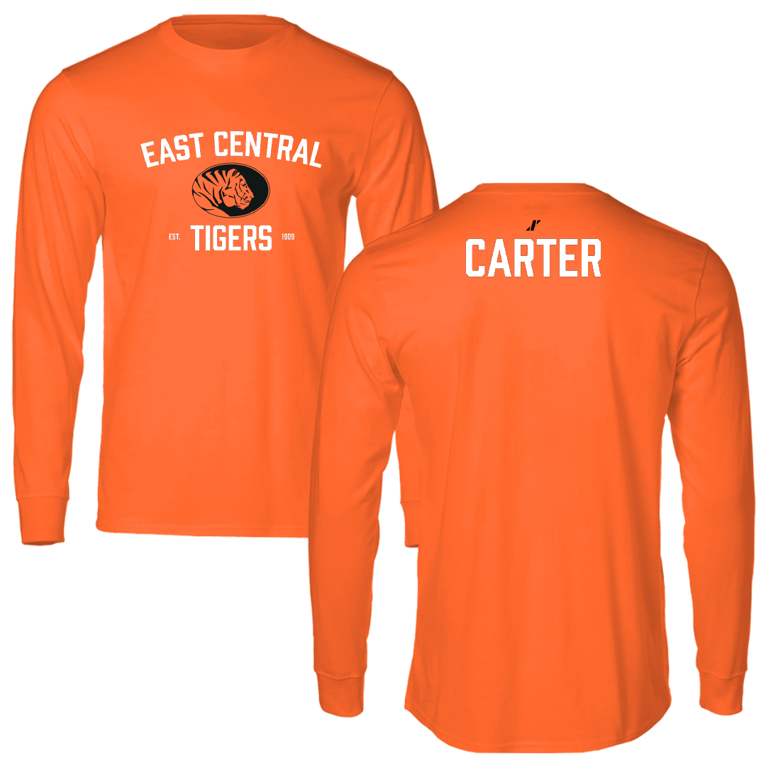 East Central University TF and XC Orange General Performance Long Sleeve - Mason Carter