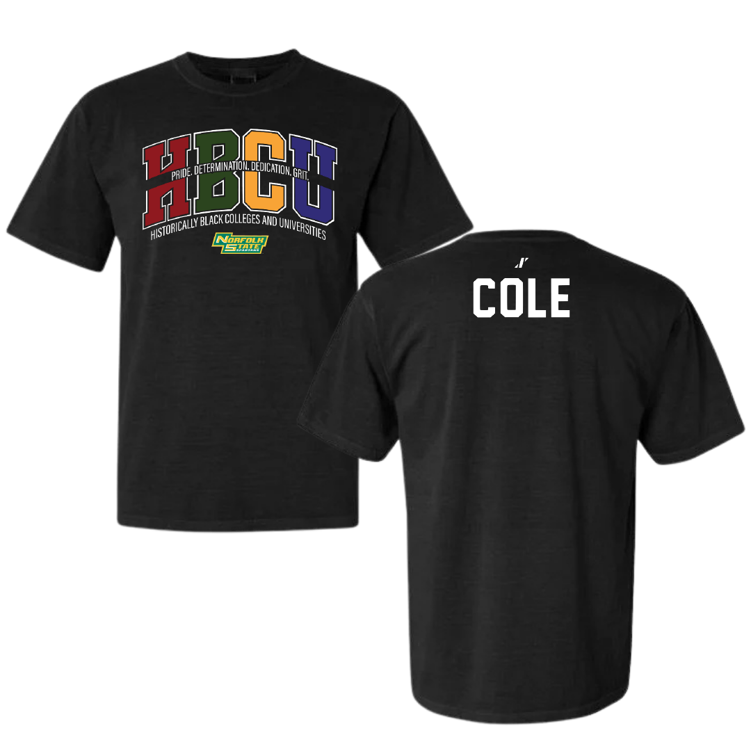 Norfolk State University TF and XC Black HBCU Comfort Colors Tee - Kai Cole