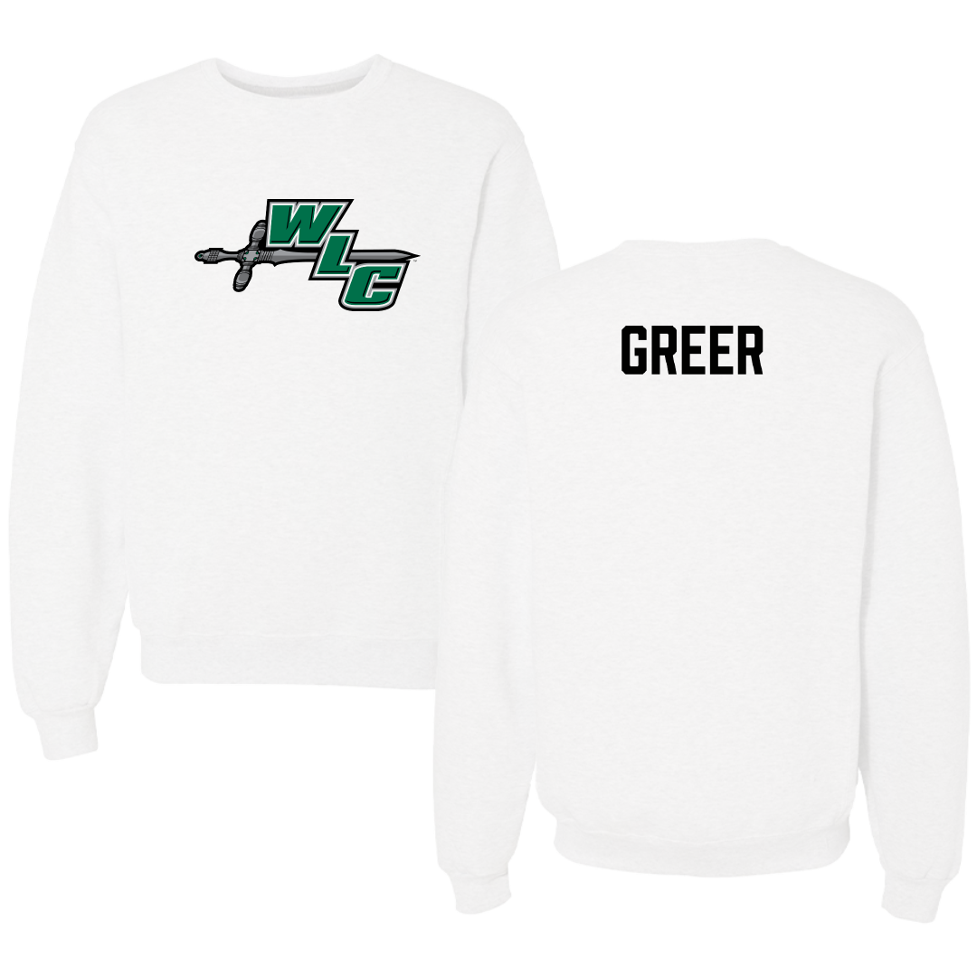 Wisconsin Lutheran College TF and XC White Crewneck - Hunter Greer