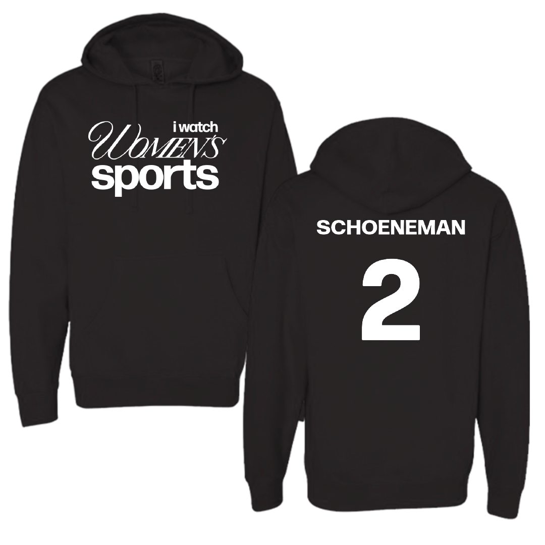 Carthage College Volleyball (W) Black WHM Hoodie - #2 Eiley Schoeneman
